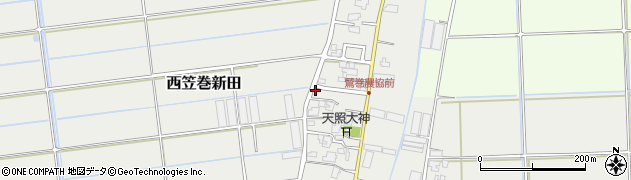 西笠巻新田遊園周辺の地図
