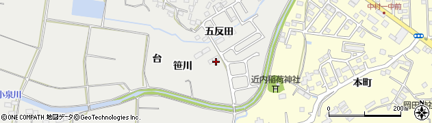 福島県相馬市小野（五反田）周辺の地図