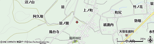 福島県福島市大笹生（舘ノ腰）周辺の地図