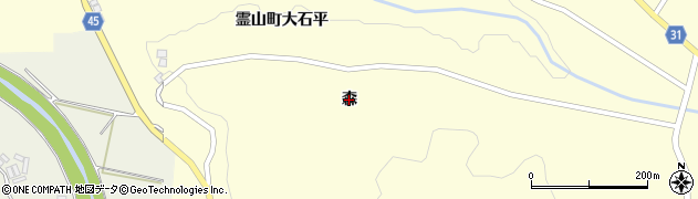 福島県伊達市霊山町大石（森）周辺の地図