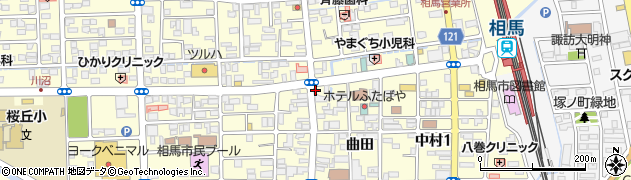 福島県相馬市中村（荒井町）周辺の地図