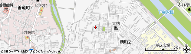 新潟県新潟市秋葉区新町周辺の地図