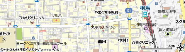 福島県相馬市中村荒井町83周辺の地図