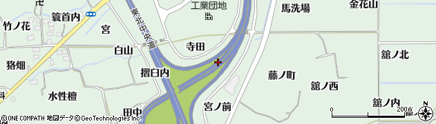 福島県福島市大笹生（寺田）周辺の地図