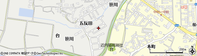 福島県相馬市小野笹川8周辺の地図