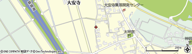 新潟県新潟市秋葉区大安寺周辺の地図