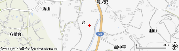 福島県伊達市保原町柱田（台）周辺の地図