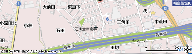 福島県福島市飯坂町平野五斗蒔周辺の地図