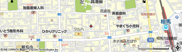 福島県相馬市中村荒井町12周辺の地図