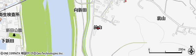福島県福島市瀬上町前山周辺の地図