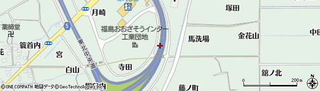 福島県福島市大笹生（成田）周辺の地図