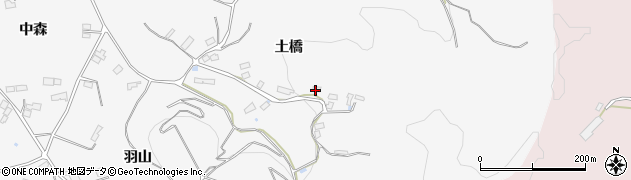 福島県伊達市保原町柱田土橋87周辺の地図