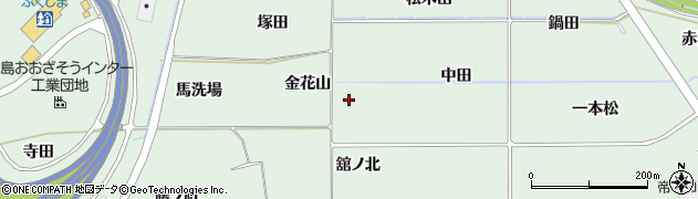福島県福島市大笹生（金花山）周辺の地図