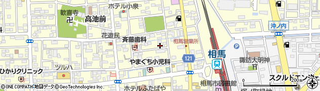 福島県相馬市中村（錦町）周辺の地図