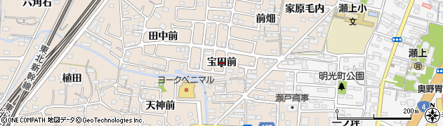福島県福島市宮代（宝田前）周辺の地図