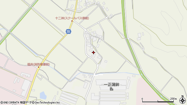 〒959-1936 新潟県阿賀野市十二神の地図