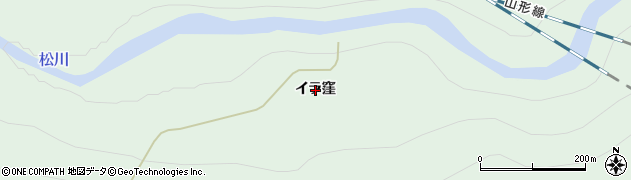福島県福島市李平（イラ窪）周辺の地図