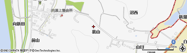 福島県福島市瀬上町（裏山）周辺の地図