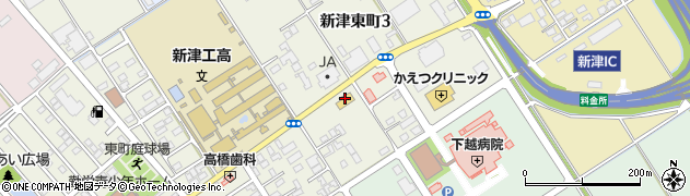 ミスタータイヤマン新津周辺の地図