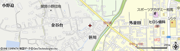 福島県相馬市小野笹川70周辺の地図