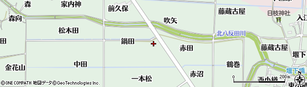 福島県福島市大笹生鍋田20周辺の地図