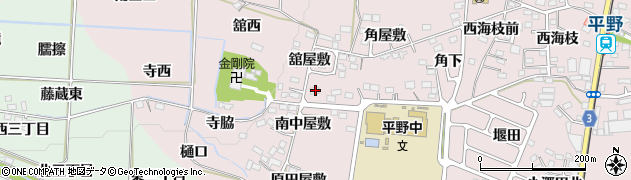 福島県福島市飯坂町平野舘屋敷24周辺の地図