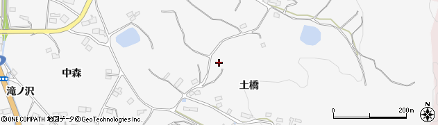 福島県伊達市保原町柱田土橋61周辺の地図