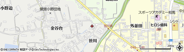 福島県相馬市小野笹川72周辺の地図