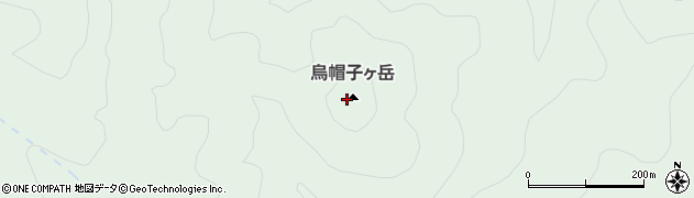 烏帽子ケ岳周辺の地図
