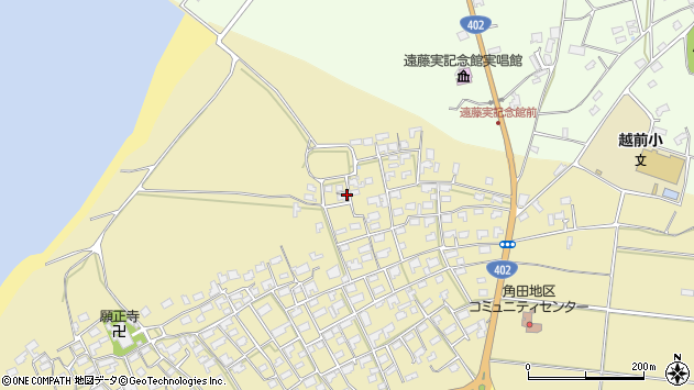 〒953-0011 新潟県新潟市西蒲区角田浜の地図
