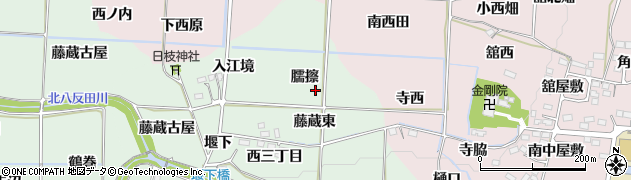 福島県福島市笹谷（臑擦）周辺の地図