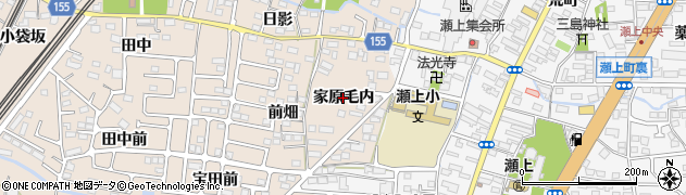 福島県福島市宮代（家原毛内）周辺の地図