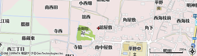 福島県福島市飯坂町平野舘屋敷35周辺の地図