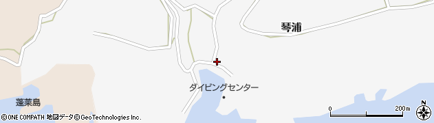 新潟県佐渡市琴浦225周辺の地図