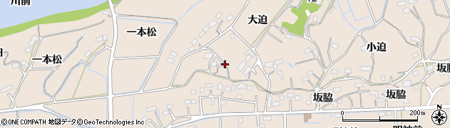 福島県相馬市岩子大迫周辺の地図