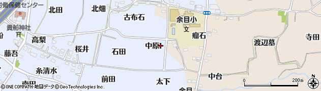 福島県福島市沖高（中原）周辺の地図