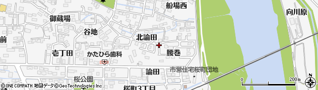福島県福島市瀬上町周辺の地図