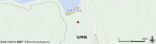 福島県福島市大笹生（山神前）周辺の地図