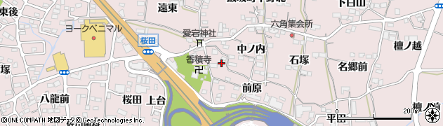 福島県福島市飯坂町平野（春日前）周辺の地図