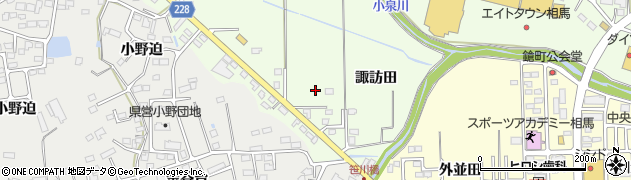 福島県相馬市黒木諏訪田84周辺の地図