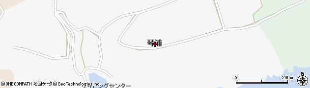 新潟県佐渡市琴浦周辺の地図