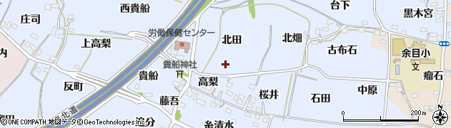 福島県福島市沖高（北田）周辺の地図
