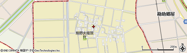新潟県新潟市西蒲区平野周辺の地図