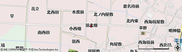 福島県福島市飯坂町平野（舘北畑）周辺の地図