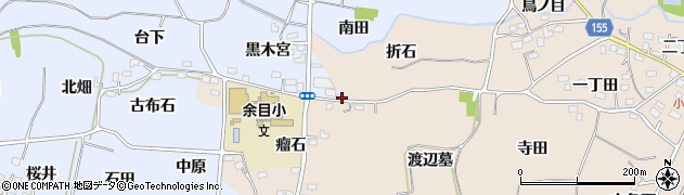 福島県福島市下飯坂黒木宮1周辺の地図