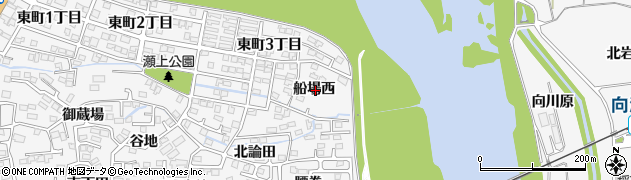 福島県福島市瀬上町船場西周辺の地図