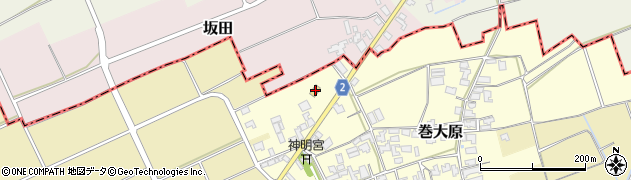 ファミリーマート新潟巻大原店周辺の地図