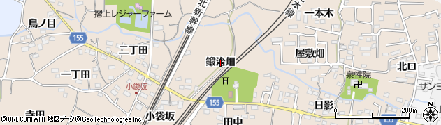 福島県福島市宮代（鍛治畑）周辺の地図