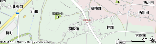 福島県福島市大笹生羽根通67周辺の地図
