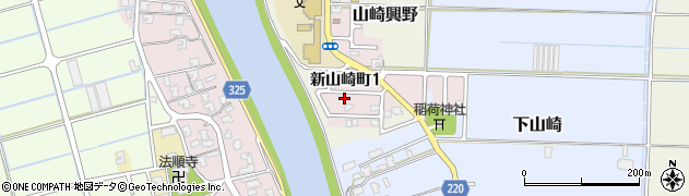 新潟県新潟市南区新山崎町周辺の地図